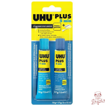 Klej UHU żywiczno-epoksydowy plus 2x15ml blister 40381