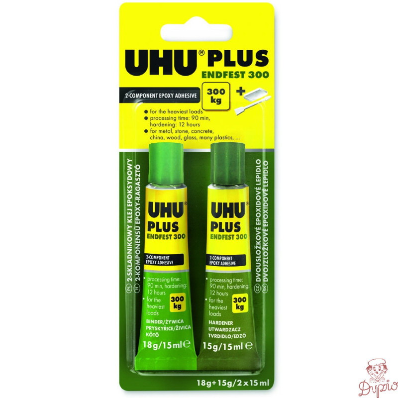 Klej UHU PLUS 300kg ENDFEST 300 2x15ml 45640