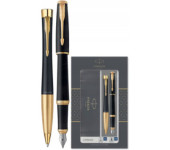 Komplet URBAN DUO długopis+pióro wieczne czarny mat GT PARKER 2093381