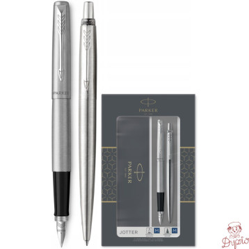 Komplet pióro wieczne + długopis JOTTER STAINLESS STEEL CT PARKER PARKER 2093258