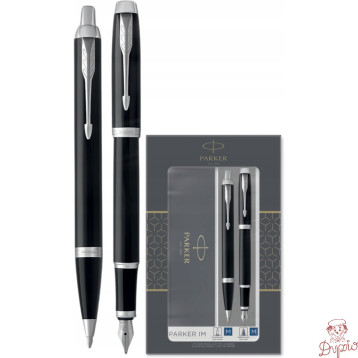 Komplet pióro wieczne + długopis IM czarny CT 2093215 PARKER