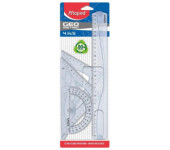Komplet GEOMETRIC linijka 30cm+ekierka 45st +ekierka 60st +kątomierz 180st 242767 MAPED