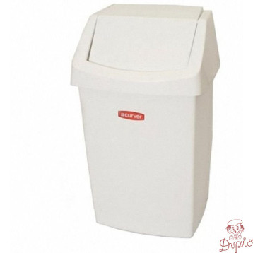 Kosz na śmieci uchylny 50l CURVER CLICK-IT biały 04045-026-65/154792