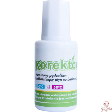 Korektor w butelce z pędzelkiem 20g BK110-AP TETIS