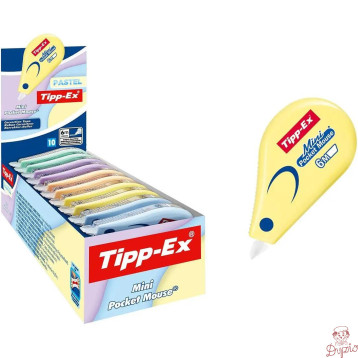 Korektor w taśmie Mini POCKET MOUSE TIPPEX pastelowy 302676