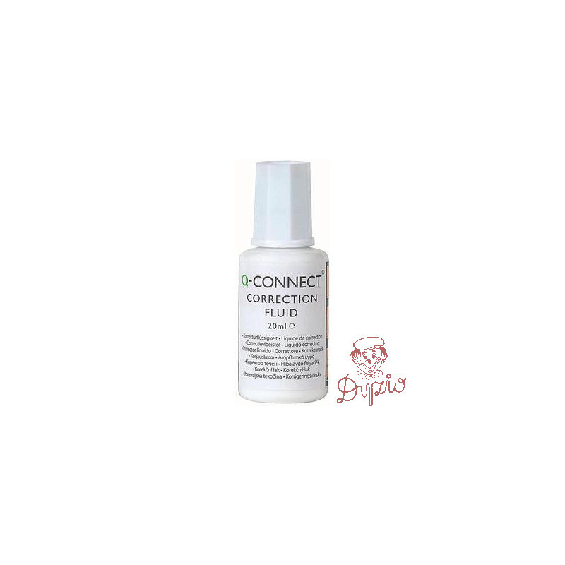 Korektor w płynie z pędzelkiem 20ml Q-CONNECT KF10507