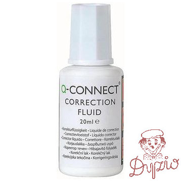 Korektor w płynie z pędzelkiem 20ml Q-CONNECT KF10507
