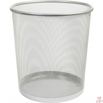 Kosz biurowy NATUNA 12L siatka srebrny 265x280mm (L5002)
