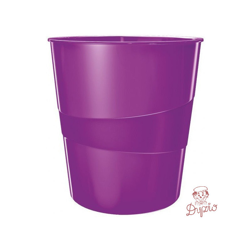 Kosz na śmieci 15L LEITZ WOW fioletowy 52781062