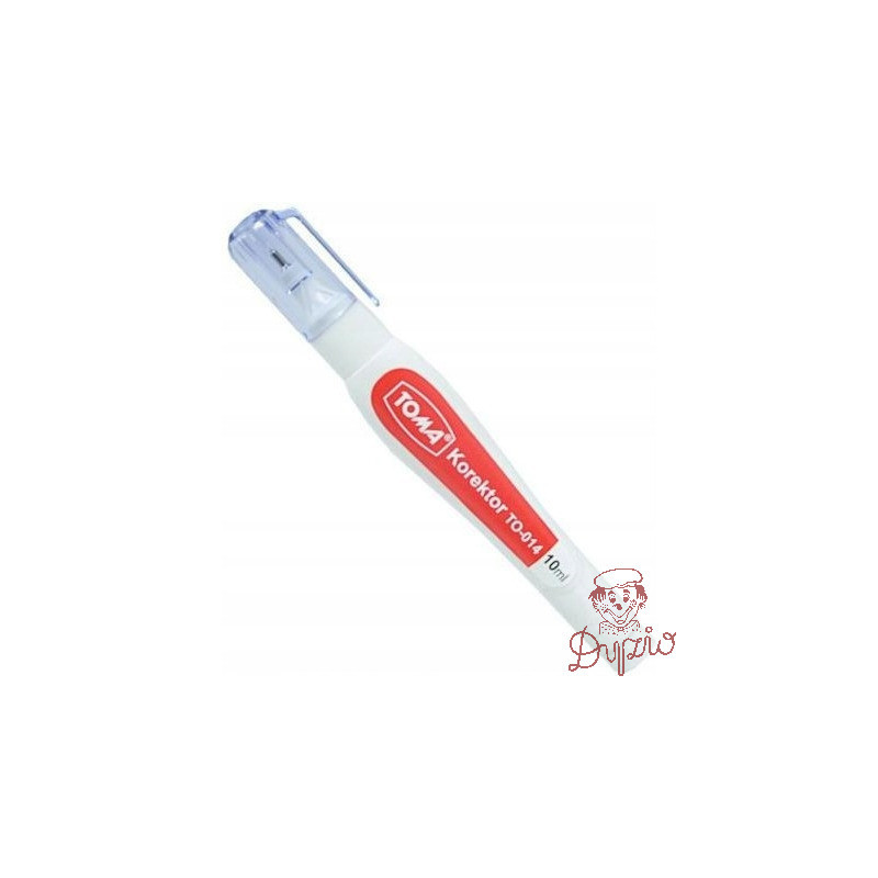 Korektor w pisaku 10ml.TO-014 metalowa końcówka TOMA