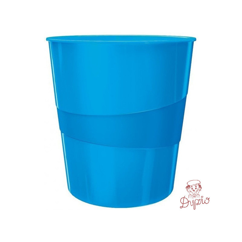 Kosz na śmieci 15L LEITZ WOW niebieski metalik 52781036