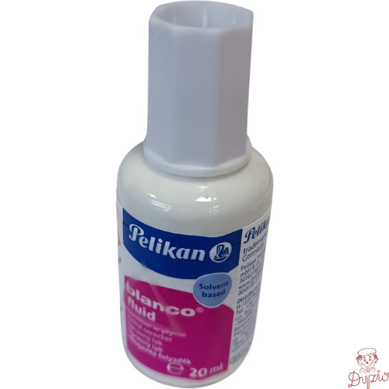 Korektor w pędzelku BLANCO FLUID 20ml z rozpuszczalnikiem 300001132 PELIKAN