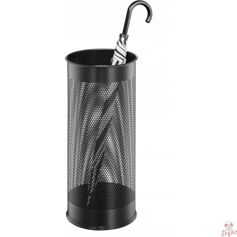 Stojak na parasole metalowy okrągły 28,5L czarny 335001 DURABLE