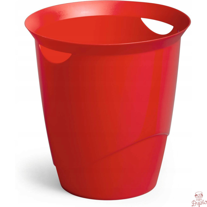 Kosz na śmieci 16l TREND czerwony DURABLE 1701710080