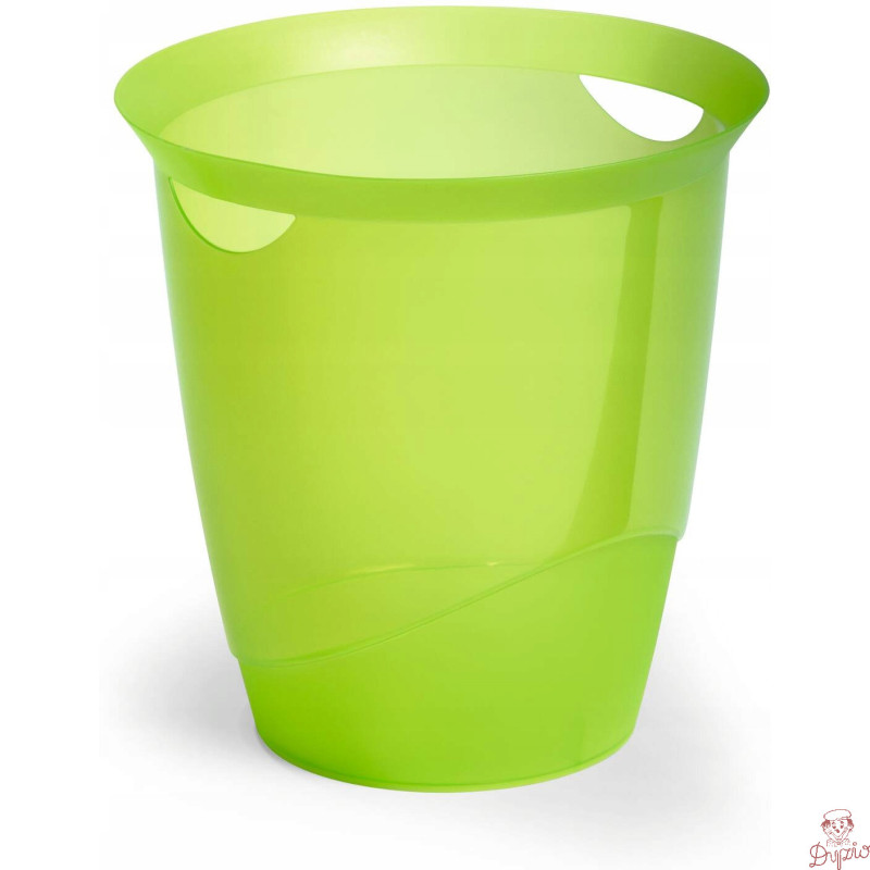 Kosz na śmieci 16l TREND przezroczysty jasnozielony 1701710017 DURABLE
