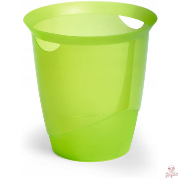 Kosz na śmieci 16l TREND przezroczysty jasnozielony 1701710017 DURABLE