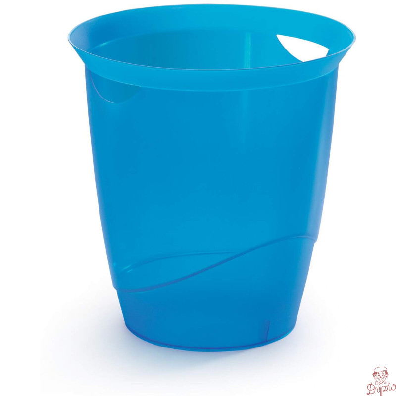Kosz na śmieci 16l niebieski przezroczysty DURABLE 1701710540
