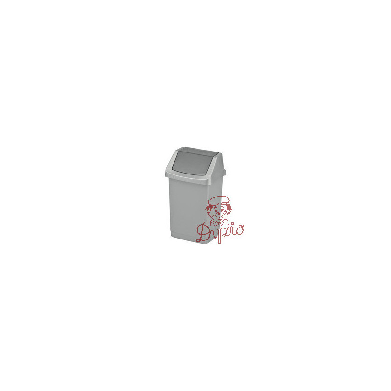 Kosz na śmieci uchylny 50l CURVER CLICK-IT srebrny/grafit 04045-877-65