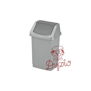 Kosz na śmieci uchylny 50l CURVER CLICK-IT srebrny/grafit 04045-877-65