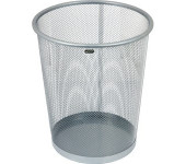 Kosz na papier srebrny metalowy ( siatka) 12 litrów GR-020S 120-1128 GRAND