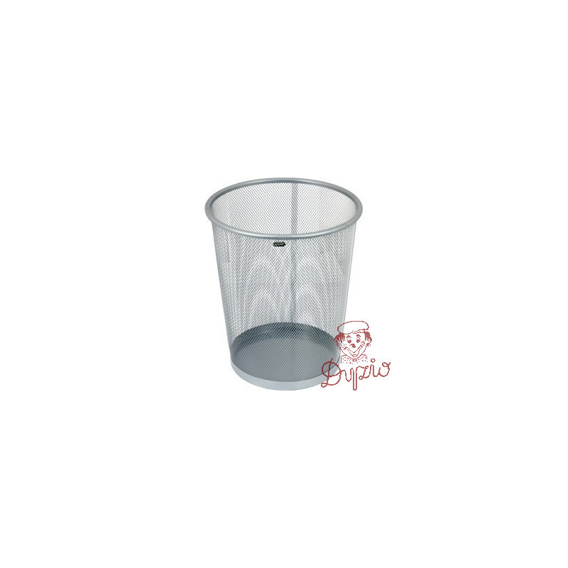 Kosz na papier srebrny metalowy ( siatka) 12 litrów GR-020S 120-1128 GRAND