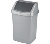 Kosz na śmieci uchylny 25l CURVER CLICK-IT srebrny/grafit 04044-877-65