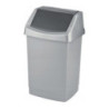 Kosz na śmieci uchylny 25l CURVER CLICK-IT srebrny/grafit 04044-877-65