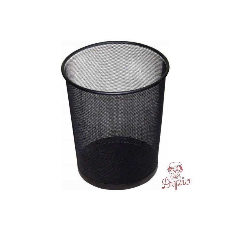 Kosz biurowy NATUNA 12L siatka czarny 265x280mm (L5002)