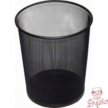 Kosz biurowy NATUNA 12L siatka czarny 265x280mm (L5002)
