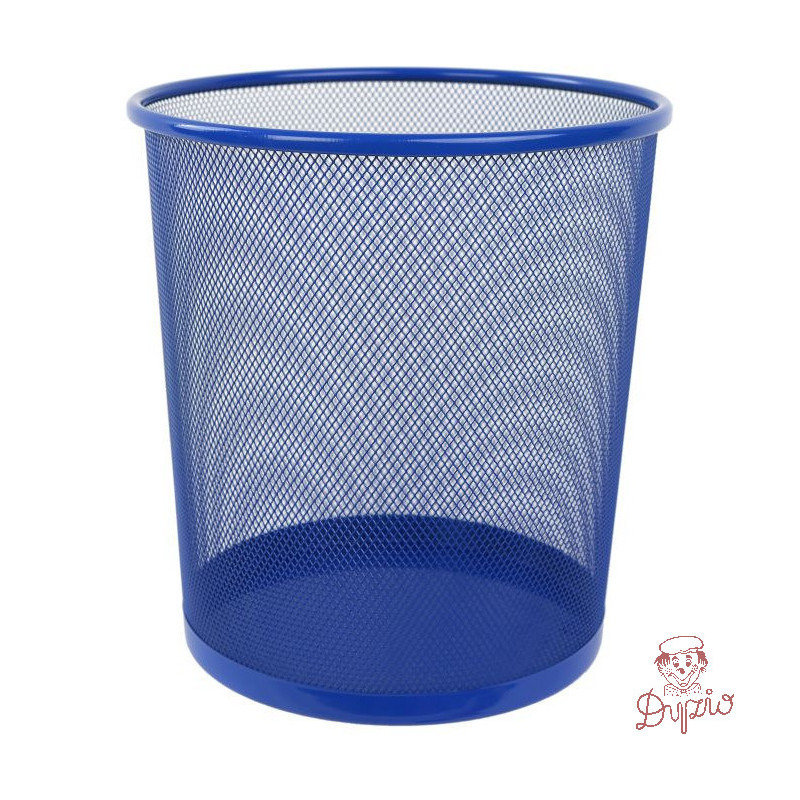 Kosz biurowy NATUNA 10L siatka niebieski 235x270mm (L3515)