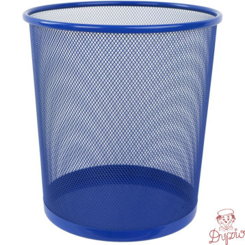 Kosz biurowy NATUNA 10L siatka niebieski 235x270mm (L3515)