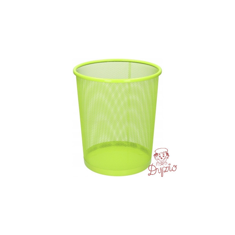 Kosz biurowy NATUNA 10L siatka limonkowy 235x270mm (L3515)