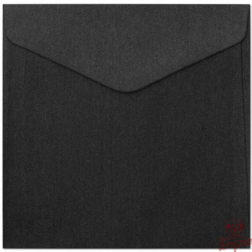 Koperta 160mm x 160mm Pearl czarny 150g (10szt.) 280323 Galeria Papieru