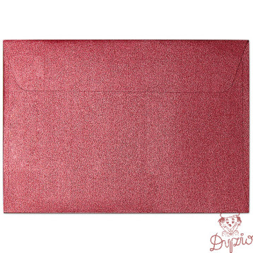 Koperta B7 PEARL czerwony 120g (10szt.) 280517 Galeria Papieru