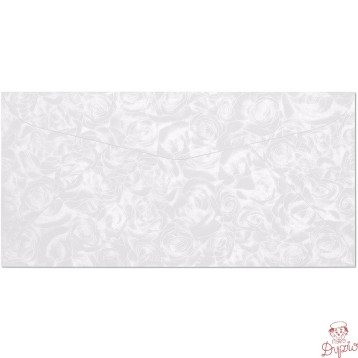 Koperta DL RÓŻE biała K 120g. (10szt.) 280111 Galeria Papieru