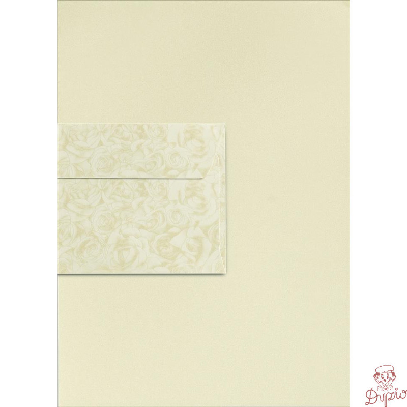 Koperta 80x160mm Pearl biały 150g. (10szt.) 280499 Galeria Papieru