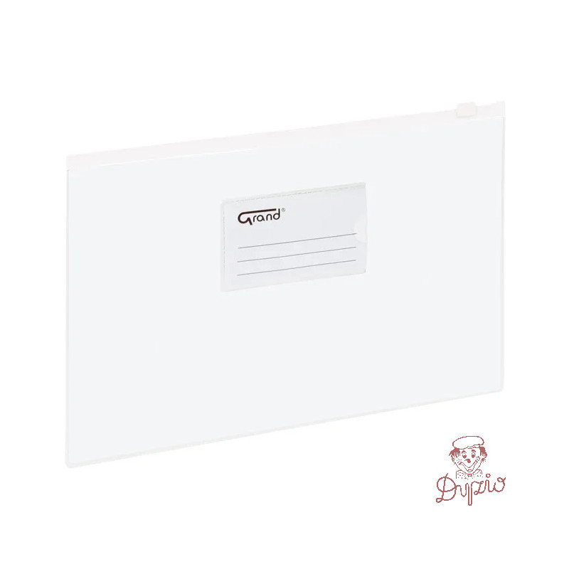 Koperta foliowa A4 na suwak EC009B biała 120-1055 GRAND