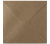 Koperta 160x160mm KRAFT ciemny beż K 120g. (10szt.) 280322 Galeria Papieru