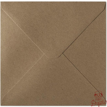 Koperta 160x160mm KRAFT ciemny beż K 120g. (10szt.) 280322 Galeria Papieru