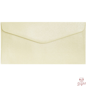 Koperta DL Pearl kremowy 220g. (5szt.) 280902 Galeria Papieru