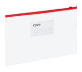 Koperta foliowa A4 na suwak EC009B czarwona 120-1462 GRAND