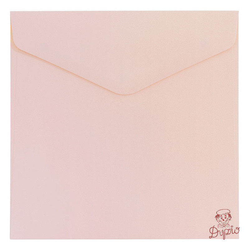 Koperta 160x160mm gładki róż satynowy 130g. (10sztuk) 280326 Galeria Papieru