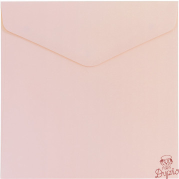 Koperta 160x160mm gładki róż satynowy 130g. (10sztuk) 280326 Galeria Papieru