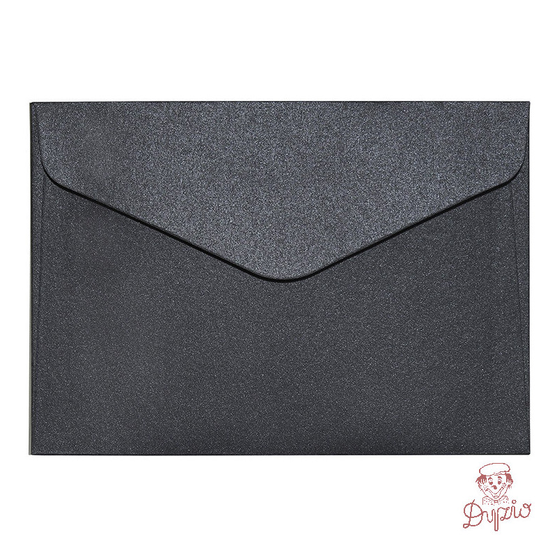 Koperta C6 Pearl czarna 150g. (10szt.) 280277 Galeria Papieru