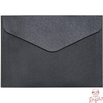 Koperta C6 Pearl czarna 150g. (10szt.) 280277 Galeria Papieru
