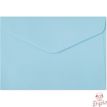 Koperta C6 gładki niebieski satynowany K 130g. (10szt.) 280228 Galeria Papieru