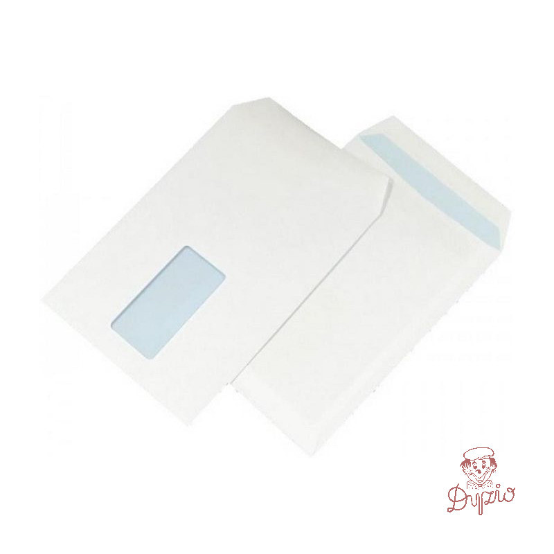 Koperta C5 HK biała 90g okno (500szt.) LEWY/PRAWY środek 45x90mm NC 31432120
