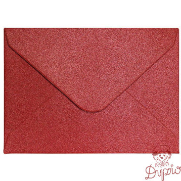 Koperta 70x100 PEARL czerwony K 150g. (10szt.) 280438 Galeria Papieru
