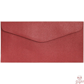 Koperta DL Pearl czerwony K 150g (10szt.) 280138 Galeria Papieru