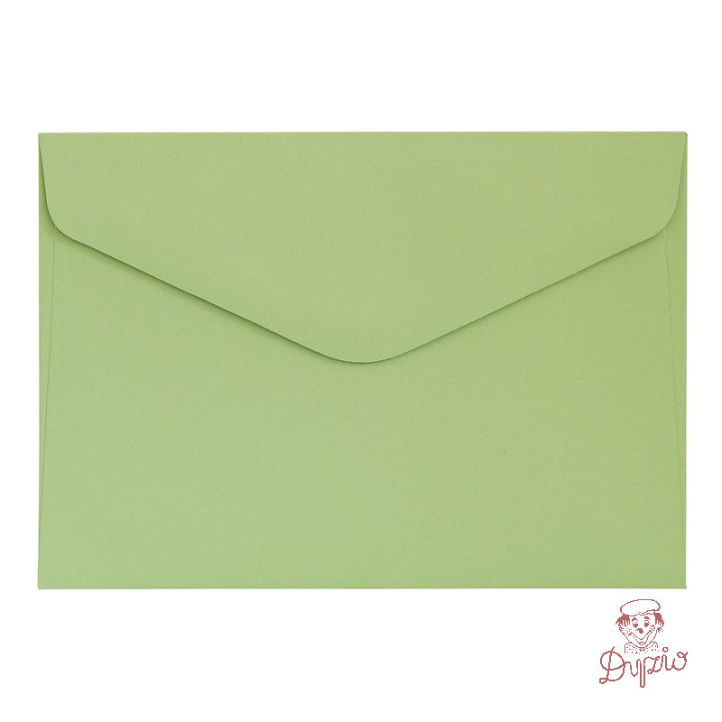 Koperta C6 gładki jasnozielony satynowany 130g. (10szt.) 280233 Galeria Papieru